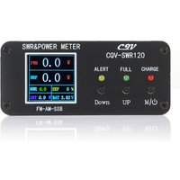 CQV-SWR120 120W SWR & Power Standing Wave Meter High Standing Wave Alarm Function 240 * 240 Full Color HD Display FM-AM-SSB