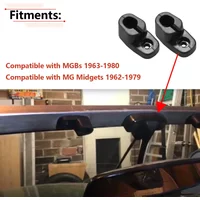1 Pair Sun Visor Bracket Retainer Clips for MGBS 1963-1980 / MG Midget 1962-1979 AHH9838
