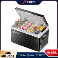 Hcalory D-Serie Kompressor Kühlbox DC12V/24V AC230V, Zweizonen Kühl-Gefriergerät für Auto und Zuhause, tragbare Kühlbox für LKW, SUV und Camping