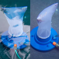 Vacuum Cleaner Portable Swimming Pool Garden Floating Objects Cleaning Tools Suction Head with Mesh Bag