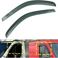 2pcs Front Window Wind Rain Sun Deflectors Protector Guard Sheet Tea translucent For Fiat Ducato 250 2006+