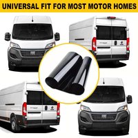 20x200cm Glossy Black Vinyl Sun Strip Large For Camper Van Motorhome Sprinter Transit Ducato Stripe With Fitting Tool