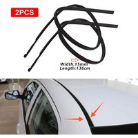 136cm 1Pair Left Right Side Car Roof Trim Molding Strips Rubber Fit for Toyota Corolla 2009 2010 2011 2012 2013 Black