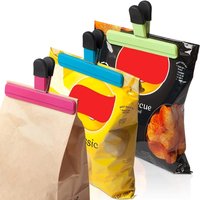 Food Sealing Clamp Bag Clips Durable Kitchen Snack Savers Food Bag Clips Storage Organizer for Freshness Secure Storage