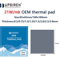 UPSIREN OEM Thermal Pad Silicone Plaster Thermal Pad CPU GPU Water Cooling Mat 0.75mm 1.25mm High Quality Heatsink Cooling pad