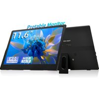 AHXJKA 11.6 inch Portable monitor 1366X768 display Gaming Monitor for Pc Raspberry Pi Laptop PS4 Xbox360 switch HDMI-Compatible