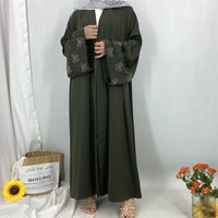 Fashion Muslim hot diamond temperament selling cardigan dress