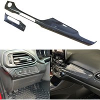 Auto Carbon Fiber Style Interior Dashboard Trim Stripe Headlight Switch Button Cover For Hyundai i30 N 2018-2023 Left Hand Drive