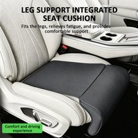 Car Seat Leg Support Extension Imitation Leather Universal Auto Seat Extender Leg Cushion For Memory Foam Seat Padding Mat Cover