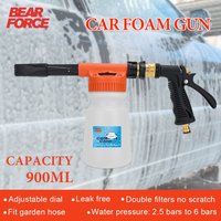 Car Wash Garden Hose Foam Gun Car Cleaning Snow Foam Lance Water Hose Soap Foamer Sprayer Low Pressure Adjustable Foam Cannon