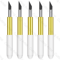 Dia. 2mm 5pcs Deep Point Blade for Cricut Maker 3 Explore 3 Air 2 Silhouette Cameo 4 White Hat