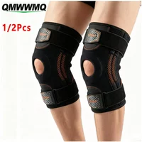 AliExpress QMWWMQ 1/2PCS Compression Knee Support Sleeve, Adjustable Knee Brace with Side Stays, Sports Knee for Workout Running Cycling Fitness