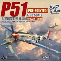 Border Model BF-015 P-51D Mustang Fighter Full Interior Pre-Painted Plastic Model Kit 1/35