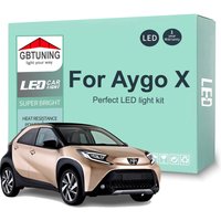 8Pcs Canbus Car Indoor Light Bulb Kit For Toyota Aygo X 2022 2023 Vehicle Dome Trunk License Plate Interior LED Lamp No Error