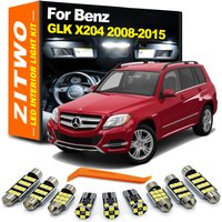 17Pcs LED Innen Karte Lesen Tür Fuß Stamm Licht Kit Für Mercedes Benz GLK X204 GLK300 GLK350 2008-2011 2012 2013 2014 2015