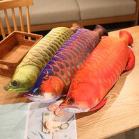 30/40CM Simulation Fish Plush Toys Cat Training Entertainment Arowana Fish Carp Stuffed Pillow Interactive Pet Chew Toys