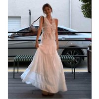 Sweet Gentle White High Waist Half Skirt Women's Style 2024 New Loose Cake Skirt A-Line Long Skirt Autumn Fashion Ladies' Pre...