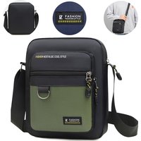 Sacoche fashionable casual men's crossbody bag, Oxford cloth trendy single shoulder bag, versatile fabric bag