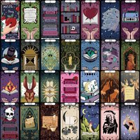 30pcs Tarot Reading Bookmarks Colorful Page Markers & Clips Durable Attractive Design for Book Lovers Teachers & Party Favors