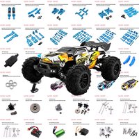 SCY 16101 16102 16103 16201 16101 Pro RC Car 1:16 Niebieskie ulepszone metalowe części zamienne Model 4WD/oryginalne części zamienne 6312 6313 6314