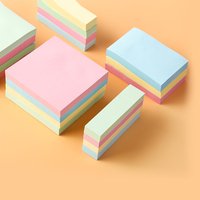 3Inch Colorful Sticky Notes for School Office Memo Pad Stickers Self-Adhesive Notepad, Stationery Supplies 100/500 Sheets