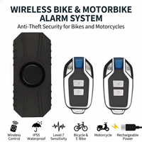 AliExpress NONE Wireless Vibration Alarm Waterproof Motorcycle Electric Bicycle Alarm Remote Control Anti-loss Safety Sensor USB Charging