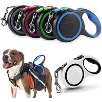 3/5/8M Pet Dogs Extending Leash Durable Nylon Automatic Retractable Doggy Leash Leads for Small Medium Large Dog Walking Supplie