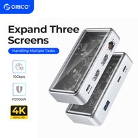 ORICO TM10 Metallic USB C 10Gbps Docking Station 4K60Hz HDMI-kompatibel USB 3,0 Adapter RJ45 für Macbook pro Laptop Zubehör