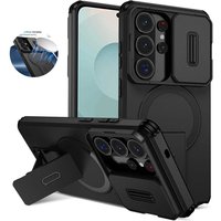 ForSamsungGalaxy S26 S25 S24 S23 Ultra Plus Magnetic Ring Bracket Sliding Camera Lens Protection PhoneCase ForSamsung S25 S24 FE