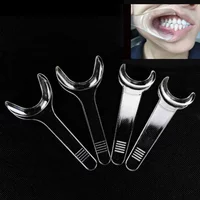 4Pcs Dental T-Shape Intraoral Cheek Lip Retractor Double headed Transparent Orthodontic Opener Teeth Mouth Expanders Dentist