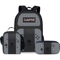 Luxury Popular Funny games console 3D Print 3pcs/Set pupil School Bags Laptop Daypack Backpack Lunch bag Pencil Case