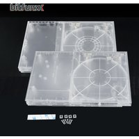 Bitfunx Transparentna obudowa zamienna Pełna obudowa do konsoli PlayStation2 Slim do konsoli do gier PS2 Slim