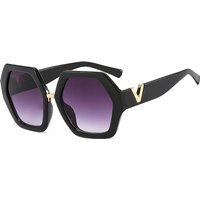 Fashion Luxury Designer Sunglasses Women Men Oversized Polygonal Sun Glasses Female Vintage Travel Driving Shades Eyewear UV400