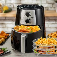 Air Fryer Rack Baking Tray Stackable Grilling304Stainless Steel Airfryer Oven Grill Steamer Cooker Kitchen Gadgets Cooking Tools
