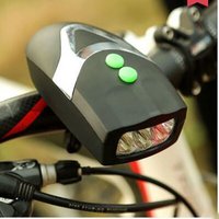 AliExpress NONE High Quality 3 LEDs Bicycle Horn Light Safety Light Adjustable Bike Bright Light with Horn 2 in1 Bike Horns Bicycle
