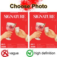 custom photo Advertising Poster - Personalized Bar/Restaurant Decor Wall Art for Beverage 1pcs A4-A3-A2HD printing canvas No fr