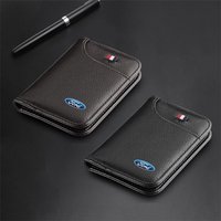 Portable Car Driver License ID Card Holder Storage Bag Leather Wallet Stowing Accessories For Ford Mustang Focus Fiesta Ranger