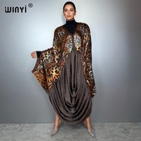 WINYI evening dress dubai luxury Female loose kaftan muslim woman clothing holiday beach cover-ups boho woman clothing dresses