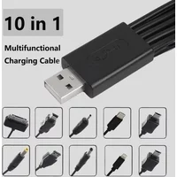 10 in 1 Universal USB Cable Multiple Charging Cord for Smartphone Blutooth Earphone Speaker Adapter Multifunctional Data Wire