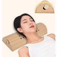Wooden Moxibustion Pillow Cervical Pillows Neck Waist Warm Massage Moxa Stick Burner Body Relax Joint Pain Relief Health Care