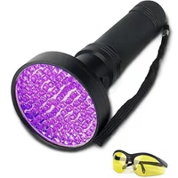 100 LED 395nm UV Flashlight Powerful Ultraviolet Curing Torch Money Ore Cat Dog Pet Stains Scorpion Fluorescent ink Marker light