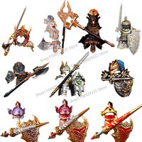 Medieval Armor Knights Figures Building Blocks Anime Movies Honor Soldiers Warriors Holden King Queen Model Assembly Bricks Toys