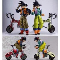 AliExpress Bandai In Stock! Kamione S.H.F Dragon Ball Biking Goku Baseball Kid Alloy Movable Bicycle Set 01A 01B Action Anime Figures Models Toys