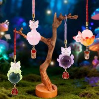 Nine-Tailed Fox Blind Box Crystal Pendant Creative Ancient Style Cultural & Creative Lucky Gift Home Decoration Ornament