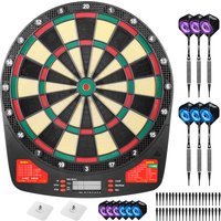 CyeeLife 15.5in Electronic Dart board set with LED,32Games and Multi player play Home Office Bar Outdoor Professional