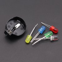 For SEGA Dreamcast DC Controller Ports PCB Power LED Kit Fuse Capacitor Battery Holder Kit For GAMECUBE NGC BATTERY UPGRADE