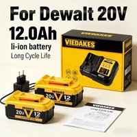 Original For DeWALT 20V Battery, 8Ah 10Ah 12Ah, for DeWALT DCB606 DCB205 DCB206 DCB204 DCB182 Power Tool Battery