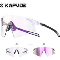 AliExpress kapvoe Kapvoe Lightweight Photochromic Rimless Sunglasses Real Carbon Fiber Cycling Glasses UV400 MTB Bike Running Men Sports Eyewear