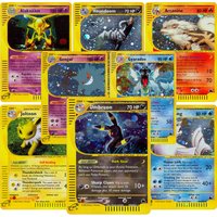 Vintage PKM Skyridge (SK) E-CARD H1-H32 Full Holo Rare PROXY Cards Set Gyarados Umbreon Flareon Classic WOTC Collection Cards
