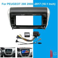 For PEUGEOT 208 2008 2012-2017 10.1 Inch Car Radio Fascia Frame Dashboard Panel Android Stereo Installation Trim Kit